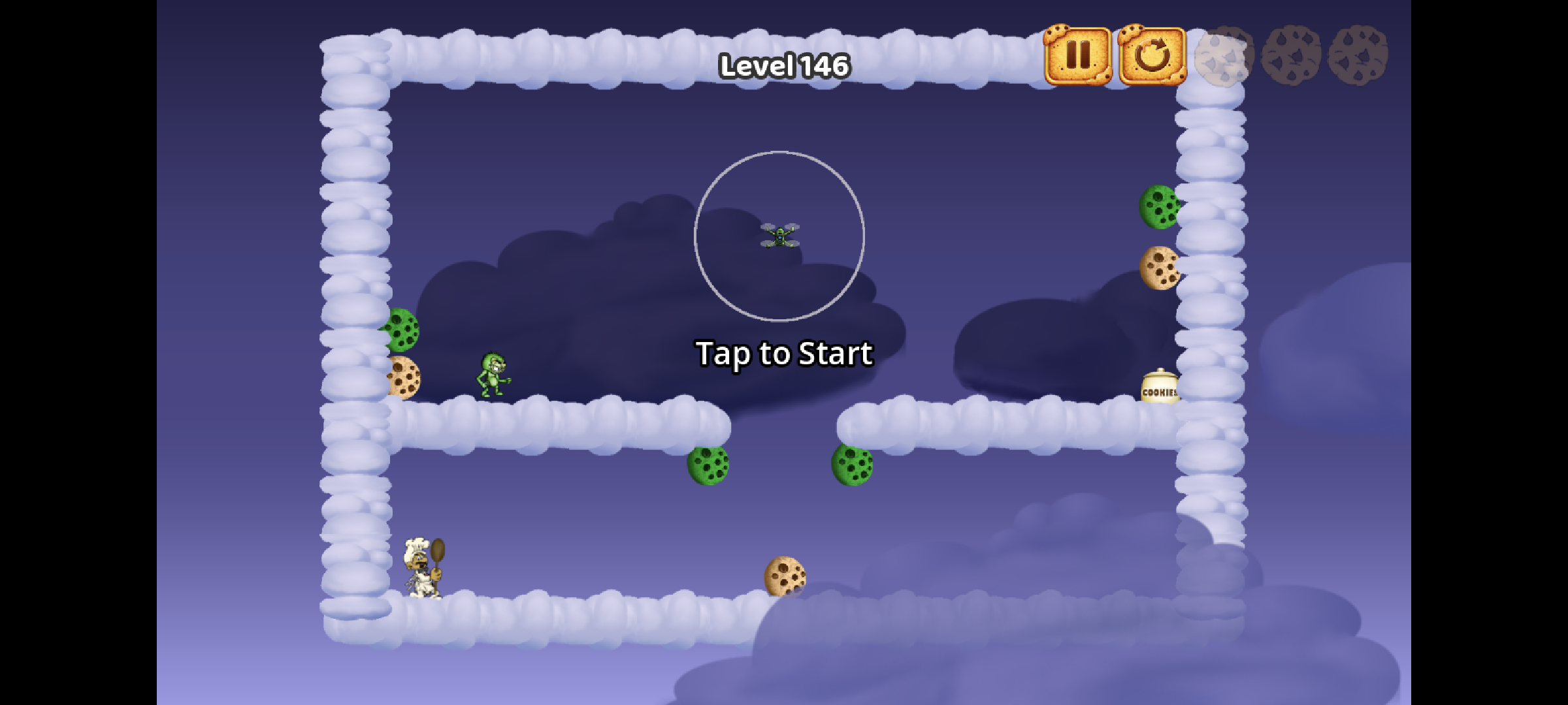 Crunchy's Cookie Dash gameplay level 146